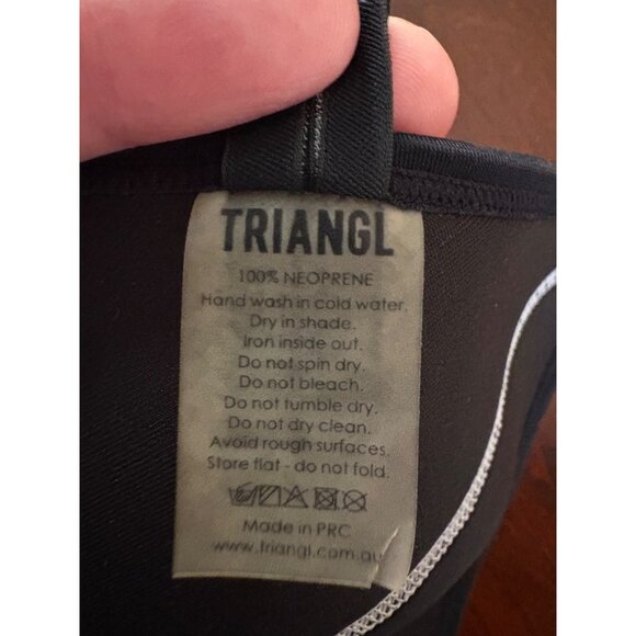 Triangl Chloe Neoprene Halter String Bikini Top ONLY White & Black Size Small - Picture 9 of 10